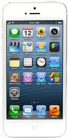 Смартфон Apple iPhone 5 64Gb White & Silver - Вятские Поляны